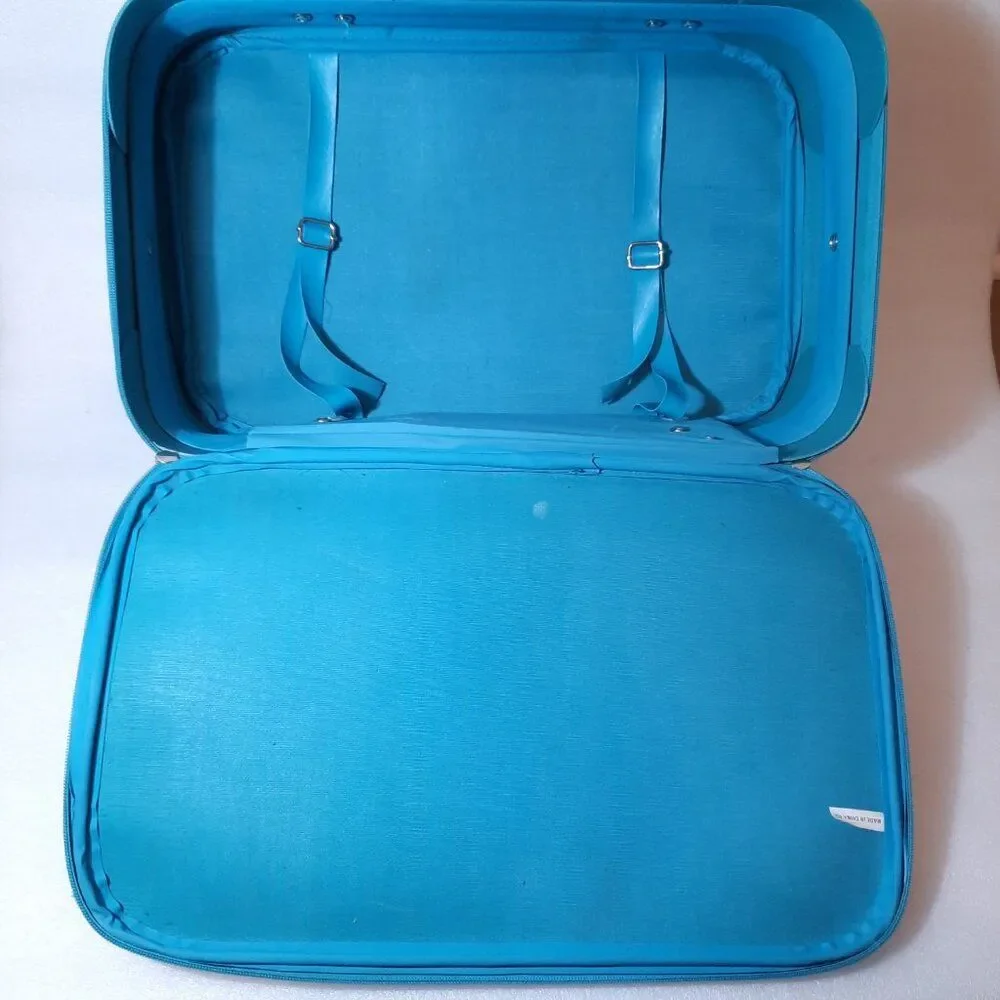Vintage I heart love Grama kids Soft Suitcase Just Visiting Blue luggage Grandma